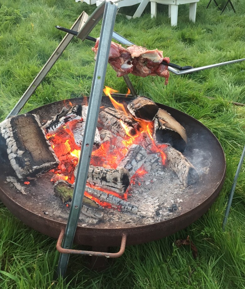 Open Fire Barbecue Lamb